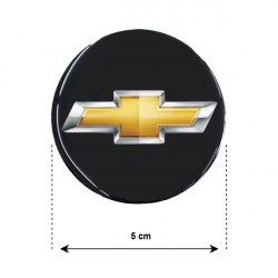 Race Axion CHEVROLET ΑΥΤΟΚΟΛΛΗΤΑ ΣΗΜΑΤΑ ΖΑΝΤΩΝ 5 cm ΜΑΥΡΟ/ΚΙΤΡΙΝΟ/ΧΡΩΜΙΟ ΜΕ ΕΠΙΚΑΛΥΨΗ ΣΜΑΛΤΟΥ  - 4 ΤΕΜ.