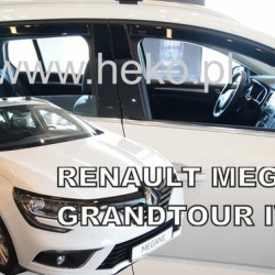 RENAULT MEGANE 5D 2016+  GRANDTOUR WAGON  ΣΕΤ ΑΝΕΜΟΘΡΑΥΣΤΕΣ ΑΥΤΟΚΙΝΗΤΟΥ ΑΠΟ ΕΥΚΑΜΠΤΟ ΦΙΜΕ ΠΛΑΣΤΙΚΟ HEKO - 4 ΤΕΜ.