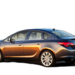 S-dizayn OPEL ASTRA J 4D 2012+ TRIM ΜΑΡΚΕ ΠΑΡΑΘΥΡΩΝ ΑΥΤΟΚΟΛΛΗΤΑ ΧΡΩΜΙΟΥ 4ΤΕΜ.