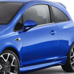 S-dizayn OPEL CORSA D 3D 07>14 TRIM ΜΑΡΚΕ ΠΑΡΑΘΥΡΩΝ ΑΥΤΟΚΟΛΛΗΤΑ ΧΡΩΜΙΟΥ 2ΤΕΜ.