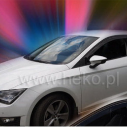 SEAT LEON  3D 2013+  ΖΕΥΓΑΡΙ ΑΝΕΜΟΘΡΑΥΣΤΕΣ ΑΥΤΟΚΙΝΗΤΟΥ ΑΠΟ ΕΥΚΑΜΠΤΟ ΦΙΜΕ ΠΛΑΣΤΙΚΟ HEKO - 2 ΤΕΜ.