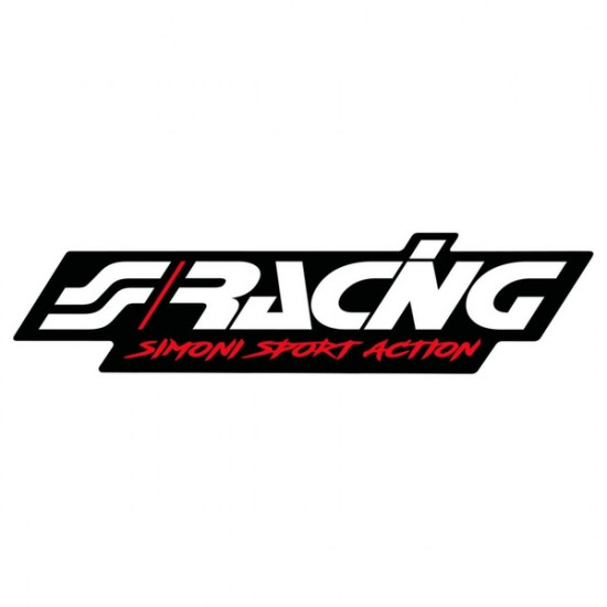 Simoni Racing ΑΥΤΟΚΟΛΛΗΤΟ -SIMONI RACING LOGO STICKER- 120x29mm 1ΤΕΜ.
