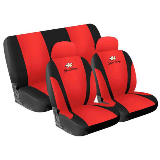 Simoni Racing ΚΑΛΥΜΜΑΤΑ ΚΑΘΙΣΜΑΤΩΝ ΣΕΤ DAISY ΚΟΚΚΙΝΑ