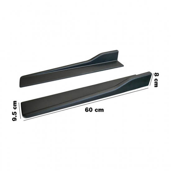 Simoni Racing ΜΑΡΣΠΙΕ UNIVERSAL ΔΙΑΚΟΣΜΗΤΙΚΑ ΕΞΩΤΕΡΙΚΑ ΠΛΑΣΤΙΚΑ ΜΑΥΡΑ 60x8x9,5mm 2ΤΕΜ.