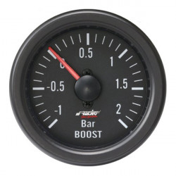 Simoni Racing ΜΠΑΡΟΜΕΤΡΟ+VACUUM 52mm ΜΑΥΡΟ
