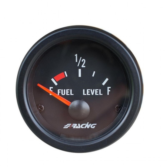 Simoni Racing ΟΡΓΑΝΟ ΕΝΔΕΙΞΗΣ ΒΕΝΖΙΝΗΣ ΜΑΥΡΟ 52mm 2- BLACK LINE