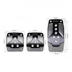 Simoni Racing ΠΕΝΤΑΛ CARBON SHADE ΑΛΟΥΜΙΝΙΟ/ΜΑΥΡΟ/CARBON ΣΕΤ 3ΤΕΜ.