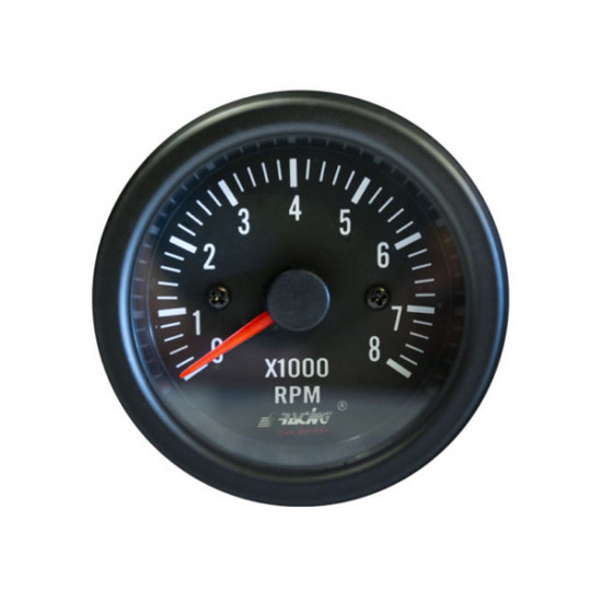 Simoni Racing ΣΤΡΟΦΟΜΕΤΡΟ 0>8.000rpm 52mm ΜΑΥΡΟ