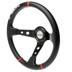 Simoni Racing ΤΙΜΟΝΙ GRAVEL ΤΡΙΑΚΤΙΝΟ 35 cm (ΜΑΥΡΟ/ΚΟΚΚΙΝΟΙ ΔΑΚΤΥΛΙΟΙ)