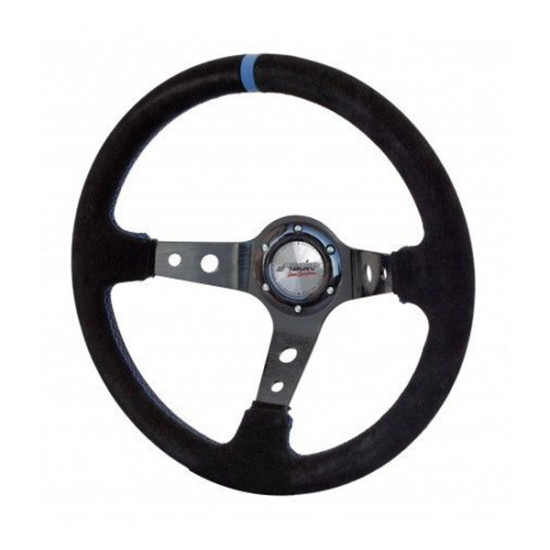 Simoni Racing ΤΙΜΟΝΙ SHAKEDOWN ΜΑΥΡΟ ΤΡΙΑΚΤΙΝΟ ΜΕ ΜΠΛΕ ΡΙΓΑ 350mm ΚΑΙ ΒΑΘΟΣ 6cm Simoni Racing ΤΙΜΟΝΙ SHAKEDOWN ΜΑΥΡΟ ΤΡΙΑΚΤΙΝΟ ΜΕ ΜΠΛΕ ΡΙΓΑ 350mm ΚΑΙ ΒΑΘΟΣ 6cm