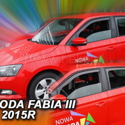 SKODA FABIA III 5D 2014+  HTB ΜΑΚΡΥ ΣΕΤ ΑΝΕΜΟΘΡΑΥΣΤΕΣ ΑΥΤΟΚΙΝΗΤΟΥ ΑΠΟ ΕΥΚΑΜΠΤΟ ΦΙΜΕ ΠΛΑΣΤΙΚΟ HEKO - 4 ΤΕΜ.