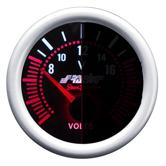 ΣΤΡΟΦΟΜΕΤΡΟ 0-10000rpm 52mm 2- ΜΑΥΡΟ ΜΕ ΚΟΚΚΙΝΟ ΦΩΤΙΣΜΟ