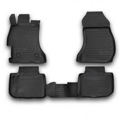 SUBARU XV 2012+ ΠΑΤΑΚΙΑ ΜΑΡΚΕ ΛΑΣΤΙΧΟ ΣΚΑΦΑΚΙΑ 4ΤΕΜ. (ΜΑΥΡΟ)