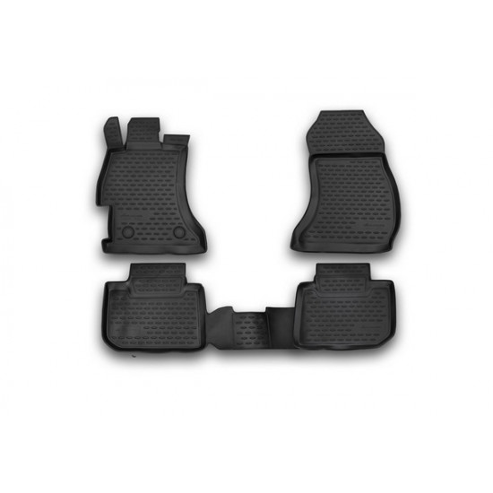 SUBARU XV 2012+ ΠΑΤΑΚΙΑ ΜΑΡΚΕ ΛΑΣΤΙΧΟ ΣΚΑΦΑΚΙΑ 4ΤΕΜ. (ΜΑΥΡΟ)