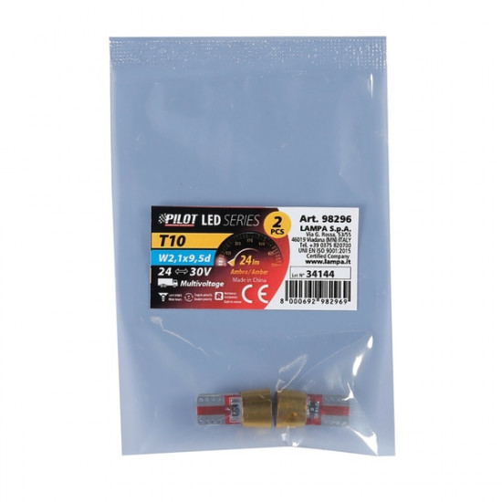T10 24V W2,1x9,5d 24lm 6SMD ΛΑΜΠΑΚΙ LED ΠΟΡΤΟΚΑΛΙ (ΚΑΡΦΩΤΟ-ΔΙΠΛΗΣ ΠΟΛΙΚΟΤΗΤΑΣ CAN-BUS) LAMPA - 2 ΤΕΜ. T10 24V W2,1x9,5d 24lm 6SMD ΛΑΜΠΑΚΙ LED ΠΟΡΤΟΚΑΛΙ (ΚΑΡΦΩΤΟ-ΔΙΠΛΗΣ ΠΟΛΙΚΟΤΗΤΑΣ CAN-BUS) LAMPA - 2 ΤΕΜ.