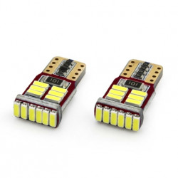 T10 W5W CANBUS 12V 2,2W LED 18xSMD4014 ΛΕΥΚΟ 5600K 12x23mm 2ΤΕΜ.