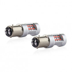 T20 P21/5W CANBUS 12/24V 1,3/1,7W LED 24xSMD3030 ΚΟΚΚΙΝΟ 6000K 18x56mm 2ΤΕΜ.