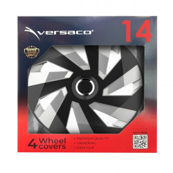 ΤΑΣΙ 14 HUBCAP VECTOR RC SILVER BLACK AMIO ΣΕΤ 4 ΤΕΜ ΣΕ ΚΟΥΤΙ