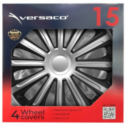 ΤΑΣΙ 15 HUBCAP TREND SILVER BLACK - - AMIO ΣΕΤ 4ΤΕΜ ΣΕ KOYTI