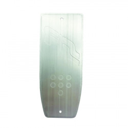 ΤΕΜΠΕΛΗΣ ΠΟΔΙΟΥ ANTI SLIP LOOK ΜΑΥΡΟ ΑΛΟΥΜΙΝΙΟΥ 195x80mm  SIMONI RACING - 1 TEM.
