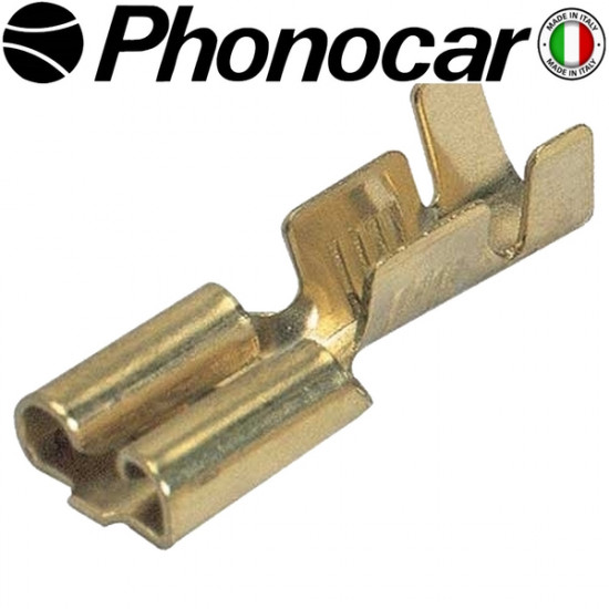 ΘΗΛΥΚΟΣ ΑΚΡΟΔΕΚΤΗΣ 6,3mm  10 τεμ 04.569.2 PHONOCAR