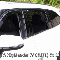 TOYOTA HIGHLANDER (XU70) 5D 2019+  ΣΕΤ ΑΝΕΜΟΘΡΑΥΣΤΕΣ ΑΥΤΟΚΙΝΗΤΟΥ ΑΠΟ ΕΥΚΑΜΠΤΟ ΦΙΜΕ ΠΛΑΣΤΙΚΟ HEKO - 4 ΤΕΜ.