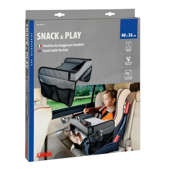 ΤΡΑΠΕΖΑΚΙ ΤΑΞΙΔΙΟΥ ΓΙΑ ΠΑΙΔΙΚΟ ΚΑΘΙΣΜΑ SNACK - PLAY ΑΔΙΑΒΡΟΧΟ ΦΟΡΗΤΟ 40x36cm LAMPA - 1 ΤΕΜ.