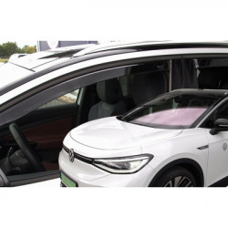 VW ID.4 5D 2020+ -  ΣΕΤ ΑΝΕΜΟΘΡΑΥΣΤΕΣ ΑΥΤΟΚΙΝΗΤΟΥ ΑΠΟ ΕΥΚΑΜΠΤΟ ΦΙΜΕ ΠΛΑΣΤΙΚΟ HEKO - 4 ΤΕΜ.