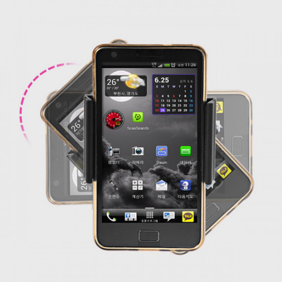 Xenomix XENOMIX Βάση Στήριξης SmartPhone για Προσκέφαλο HR200 Μαύρη