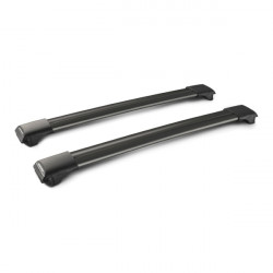 YAKIMA ΜΠΑΡΕΣ ΟΡΟΦΗΣ ΑΛΟΥΜΙΝΙΟΥ ΜΑΥΡΗ RAIL BAR MIXED 85+91cm 2ΤΕΜ. ΜΕ ΚΛΕΙΔΙ
